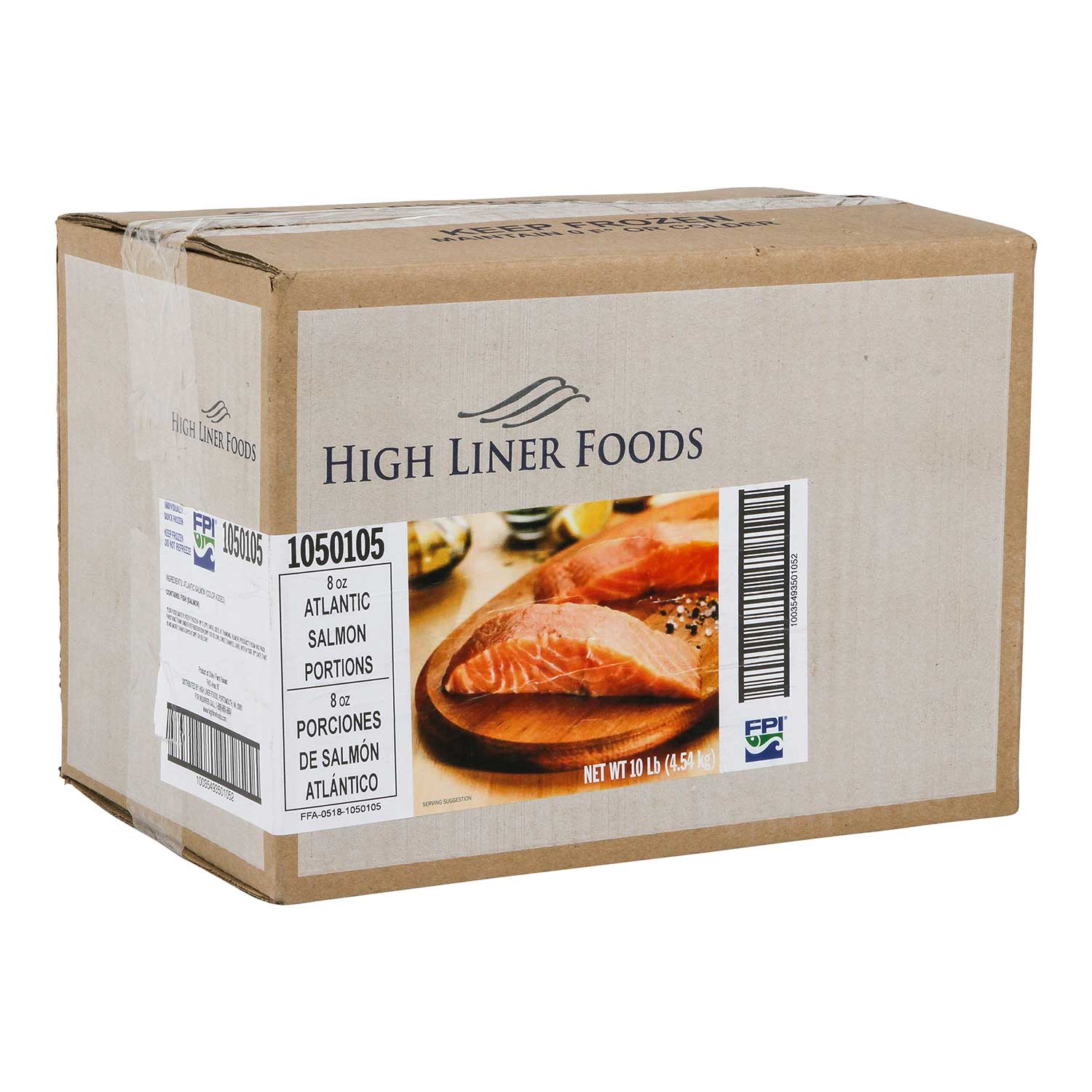 Fpi Atlantic Skinless Boneless Salmon Portion, 8 Ounce