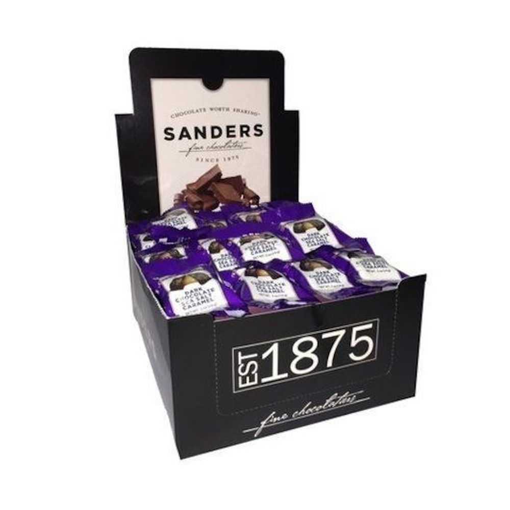Sanders Sea Salt Caramel Dark Chocolate, 0.5 Ounce -- 288 Per Case