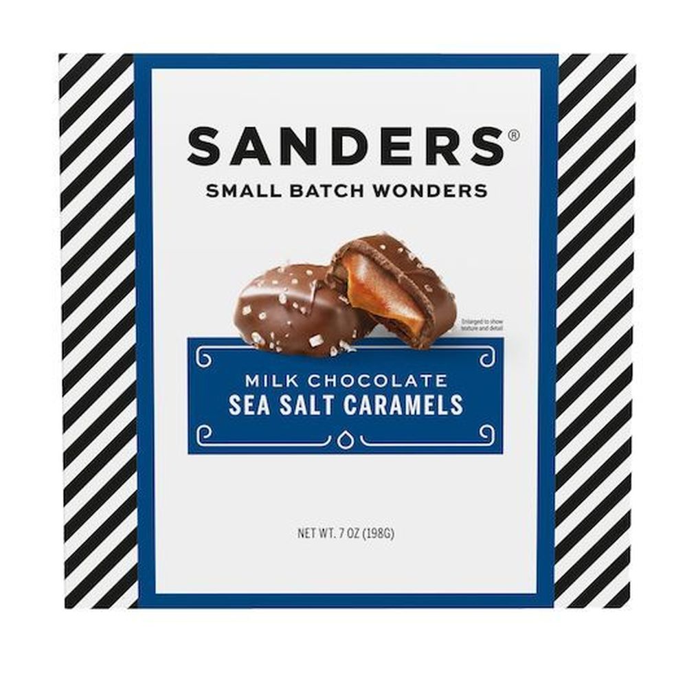 Sanders Milk Chocolate Sea Salt Caramels (Pack of 32) - 1.5 Oz Each