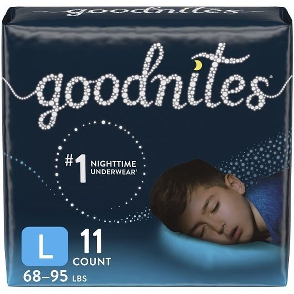 Goodnites Size 5 Boys Youth Pant, Jumbo Pack, 11 Count -- 4 Per Case