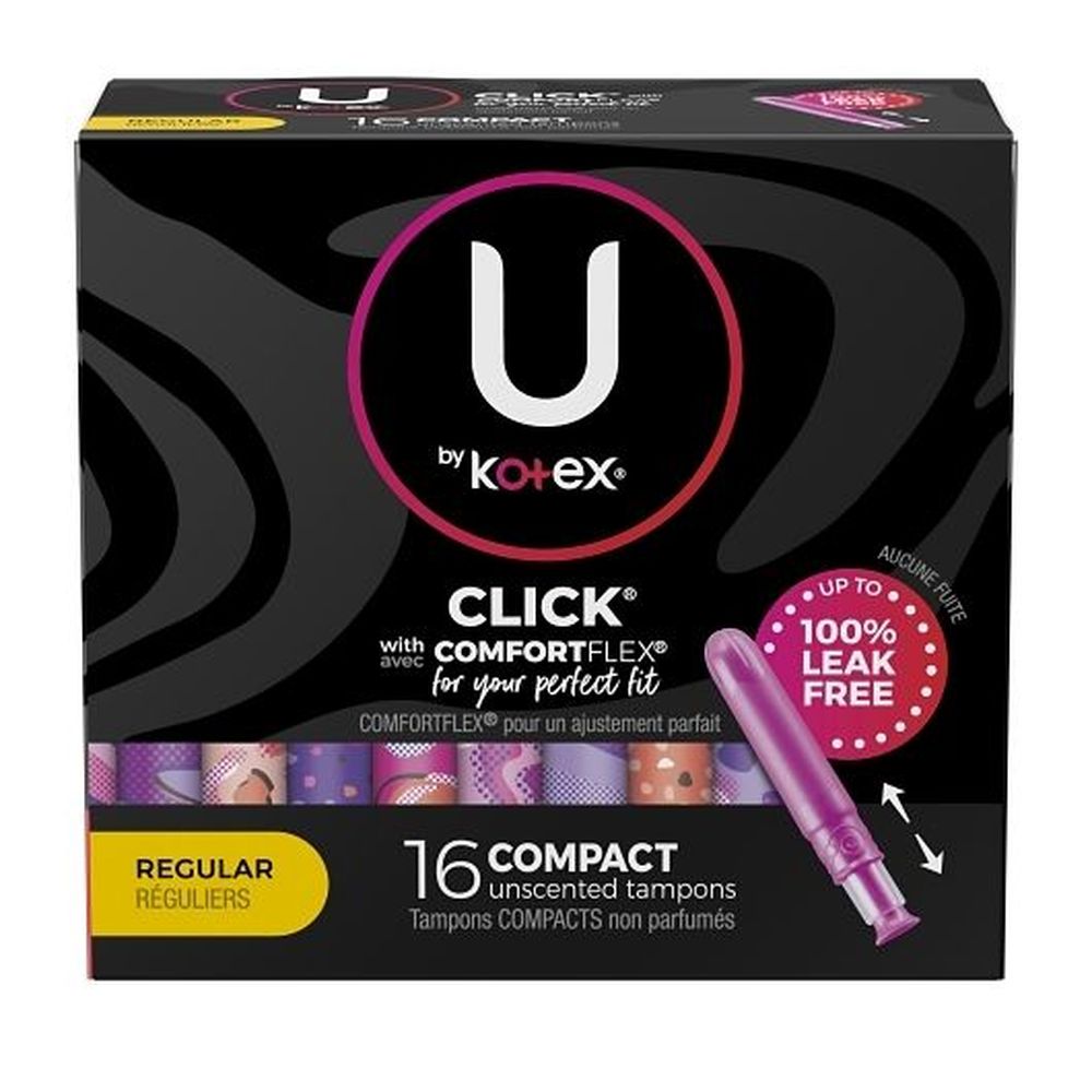U By Kotex Premium Tampon, 16 Count -- 8 Per Case