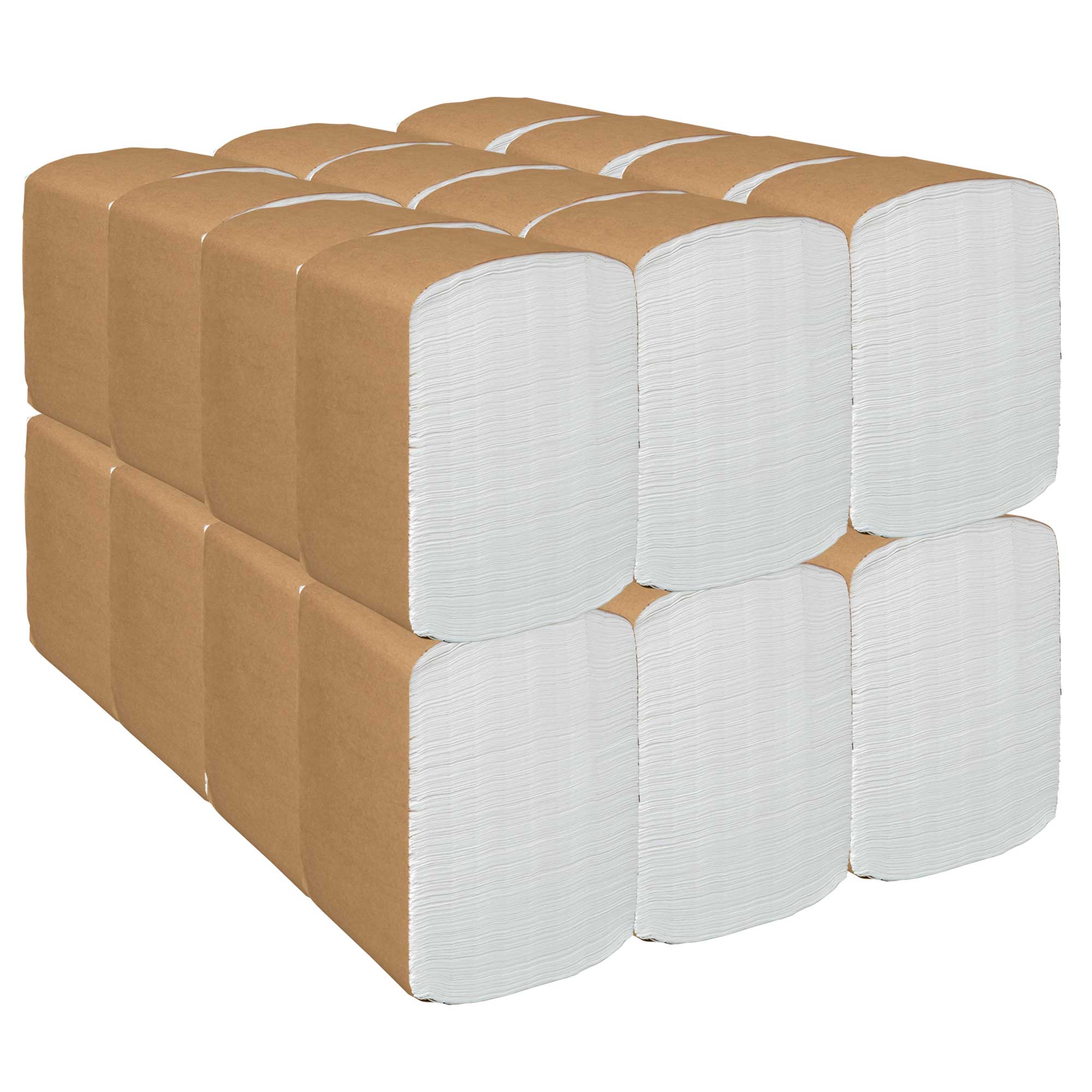 Scott Disposable White 1/8 Fold 1-ply Dinner Paper Napkin, 250 Count -- 24 Per Case