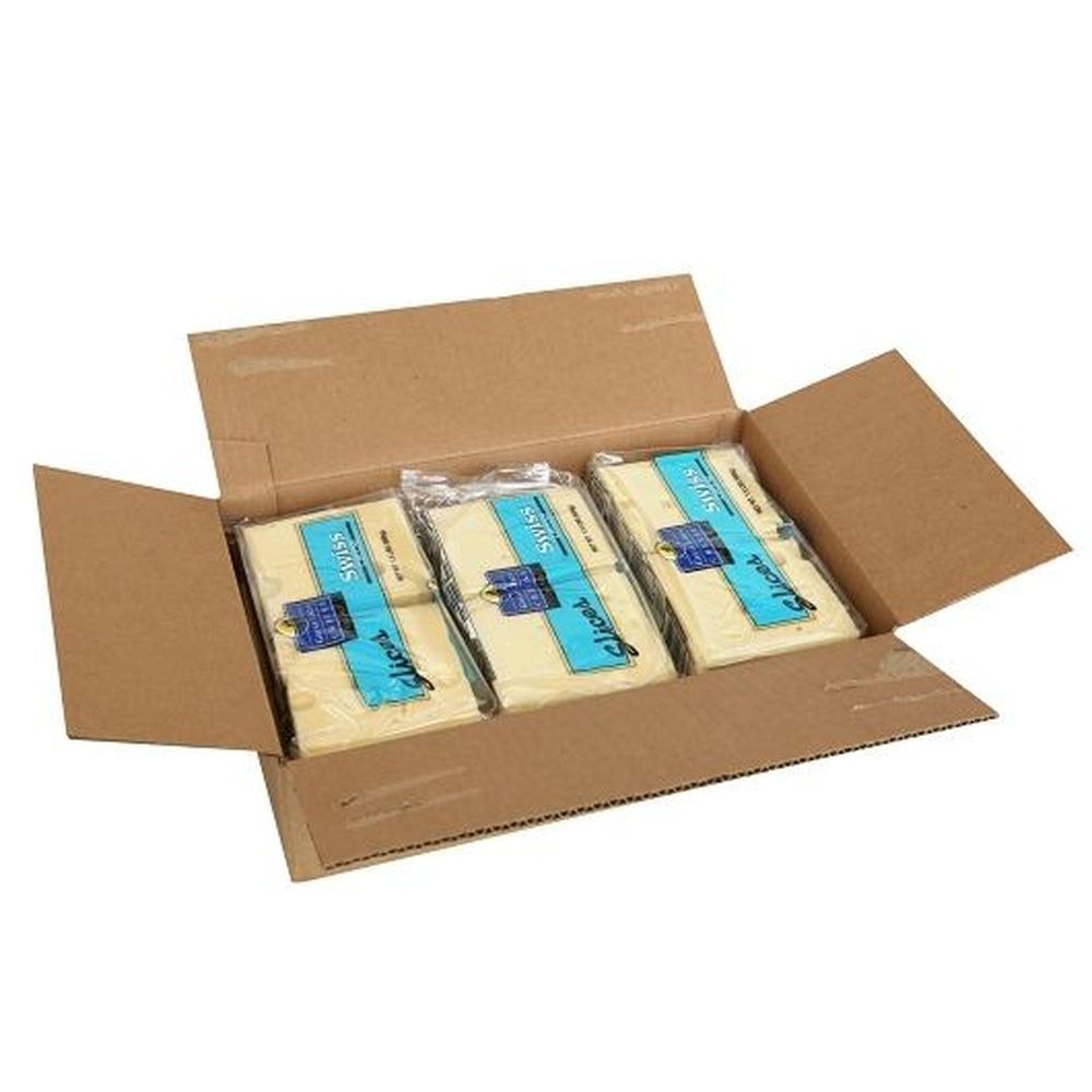 Great Lakes Sliced Swiss Cheese, 24 Ounce -- 6 per case