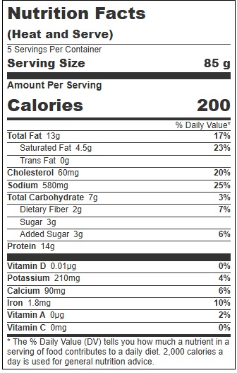 Cooked Perfect Homestyle Meatballs, 14 Ounce -- 12 Per Case