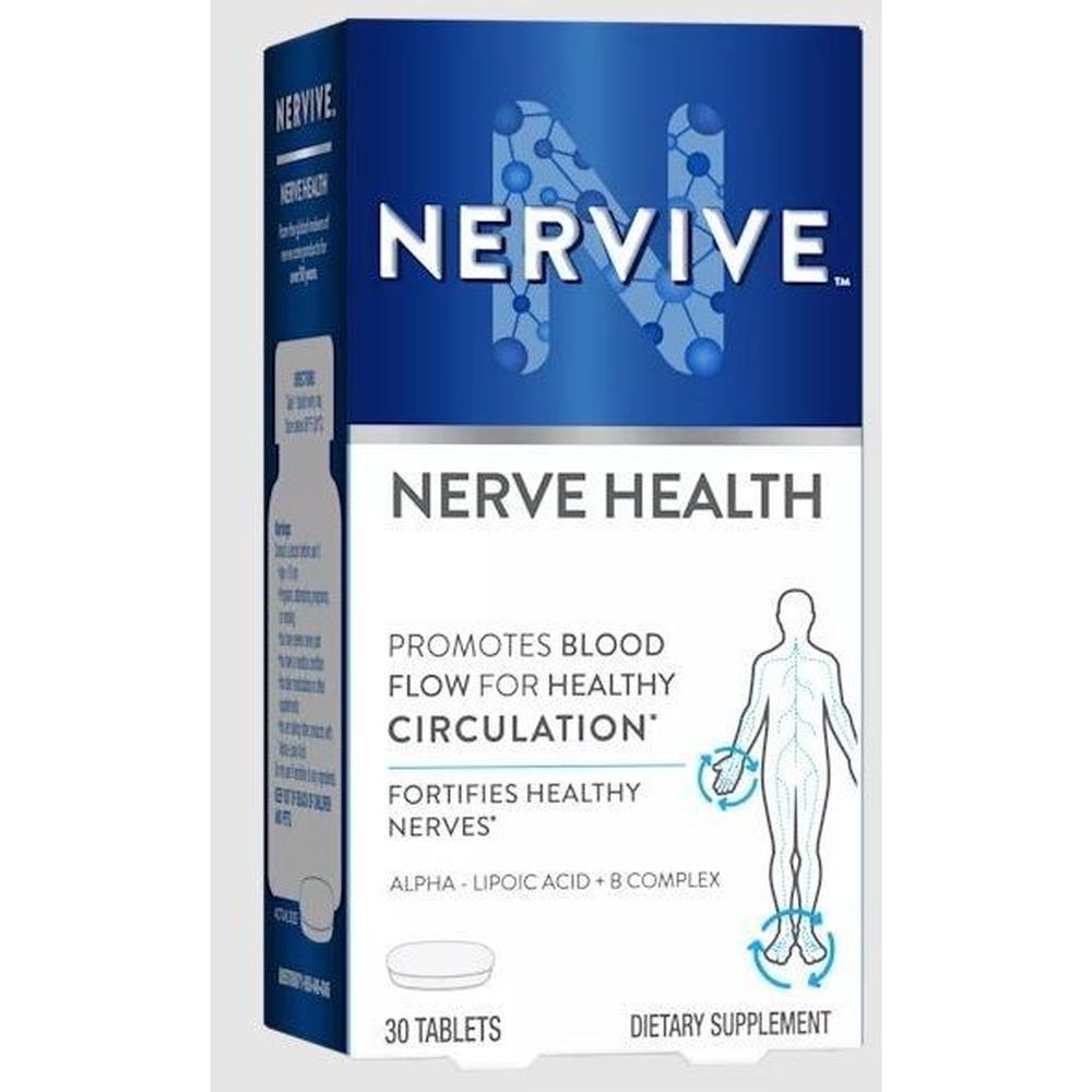 Nervive Nerve Health Tablets, 30 Count -- 12 Per Case