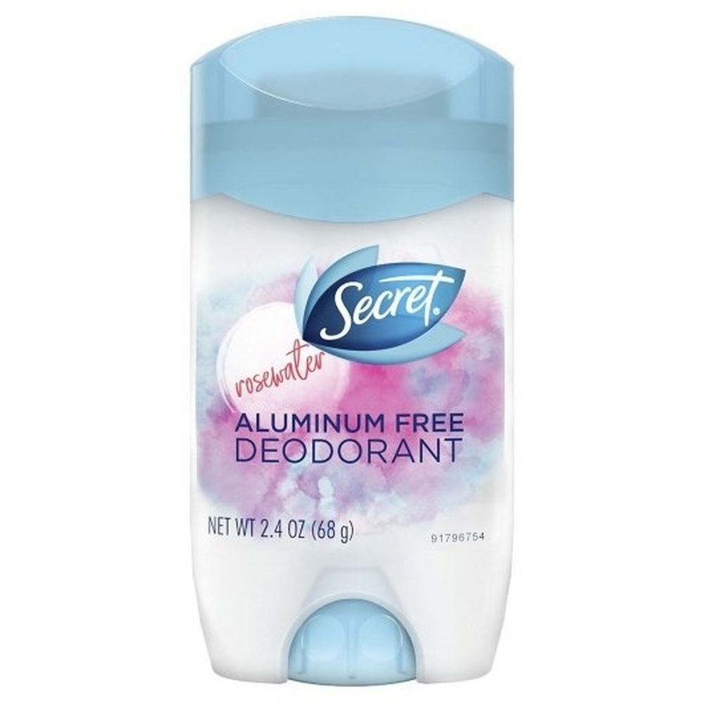 Secret Aluminum Free Rosewater Deodorant Stick For Women, 2.4 Ounce -- 12 Per Case