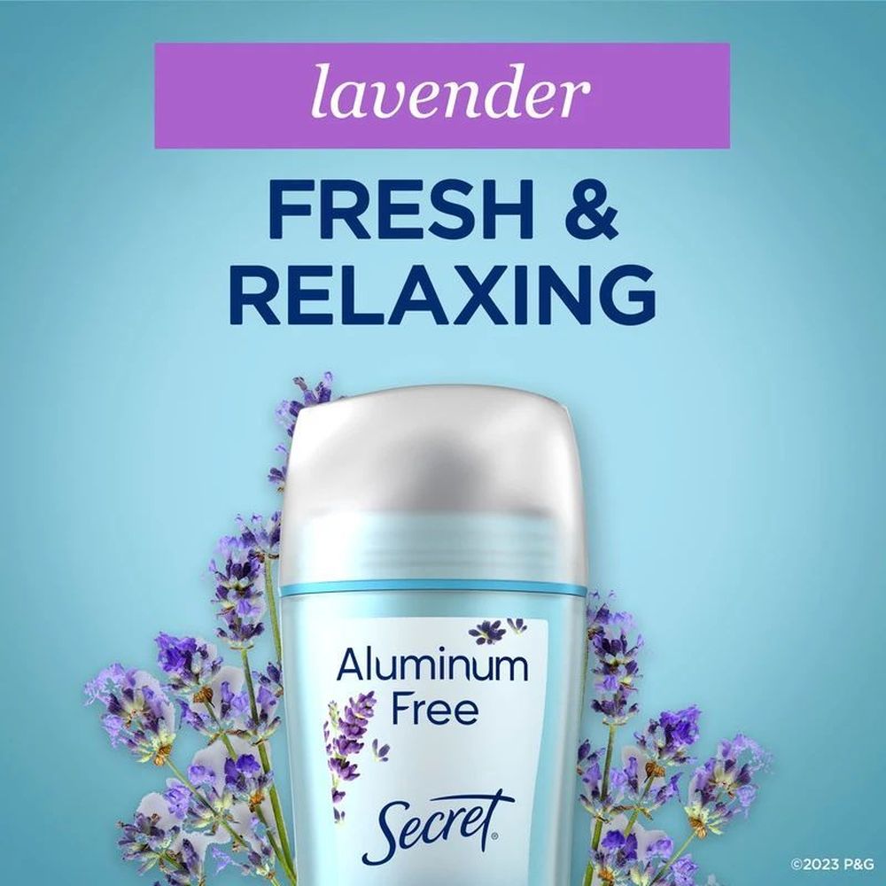 Secret Real Lavender Aluminum Free Deodorant, 2.4 Ounce -- 12 Per Case