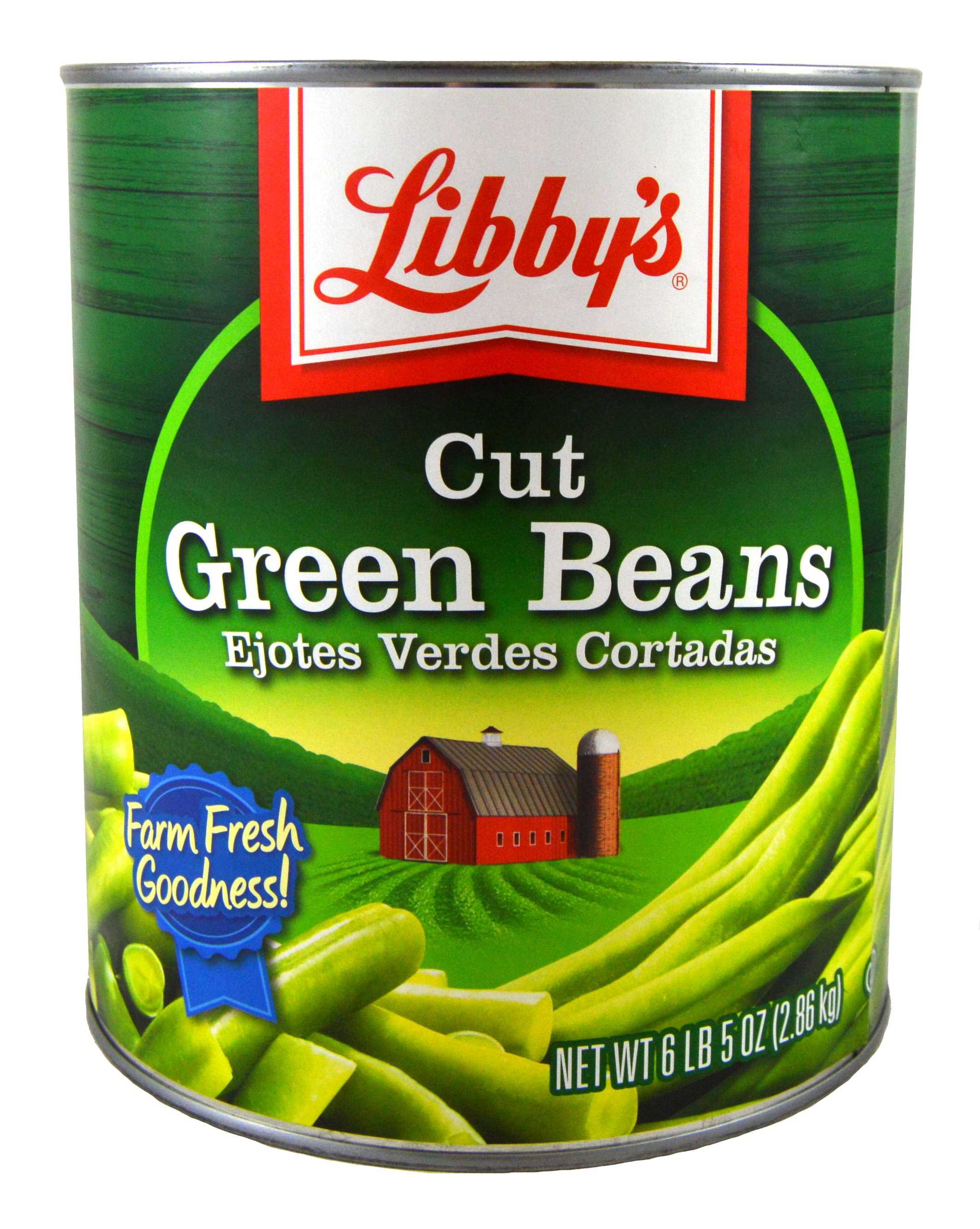 Libby Low Sodium Mixed Sieve Cut Green Beans, 101 Ounce -- 6