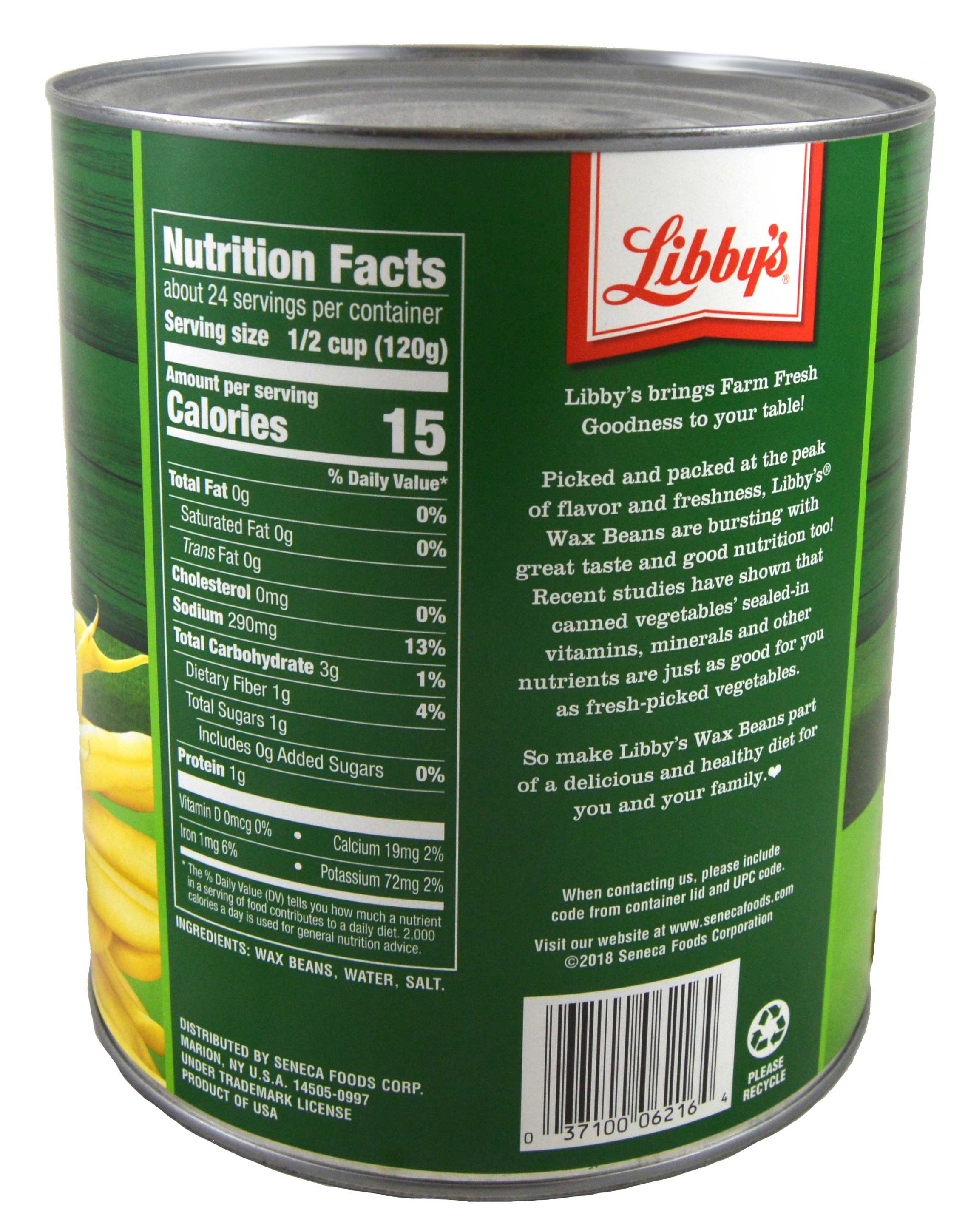 Libby's Fancy Cut Wax Beans, 101 Ounce -- 6 Per Case