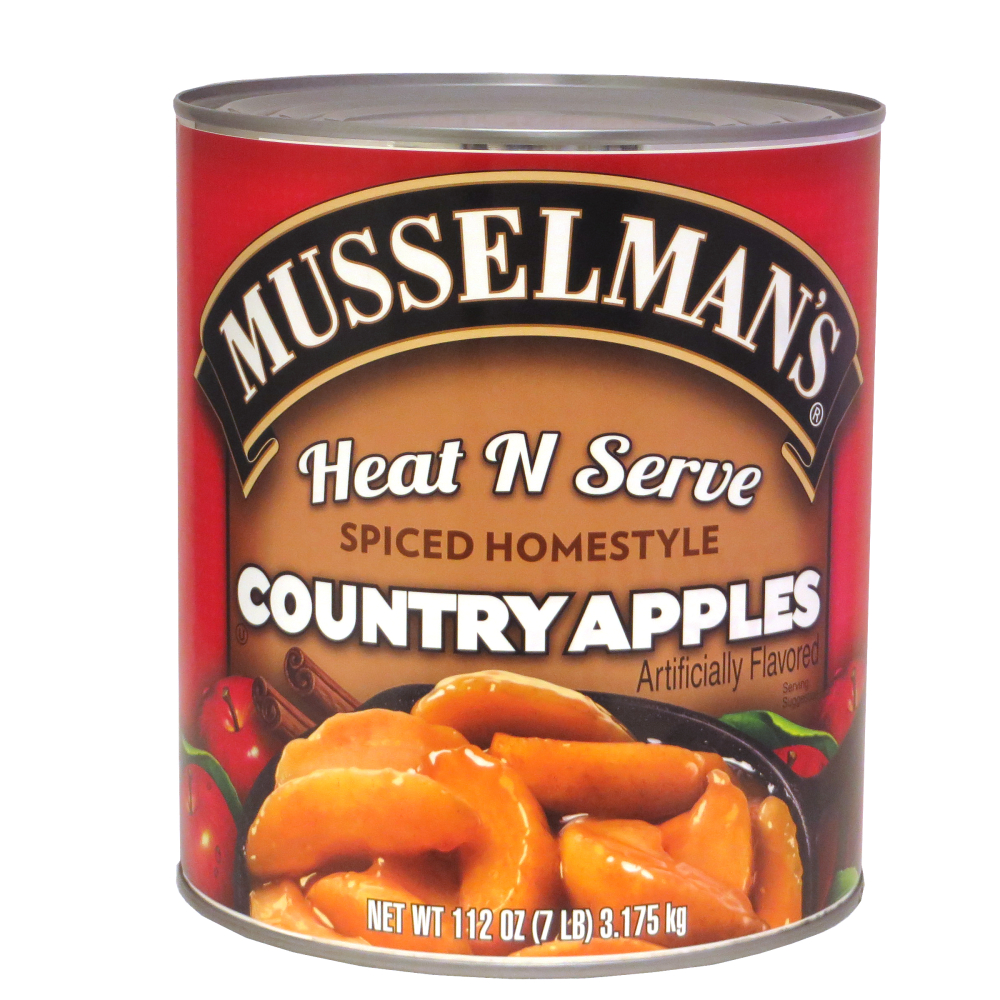 Musselman's Heat N Serve Spiced Homestyle Country Apples, 112 Ounce -- 6 Per Case