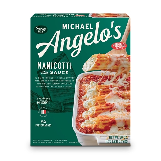 Michael Angelos Manicotti Con Salsa, 28 Onzas -- 6 Por Caja