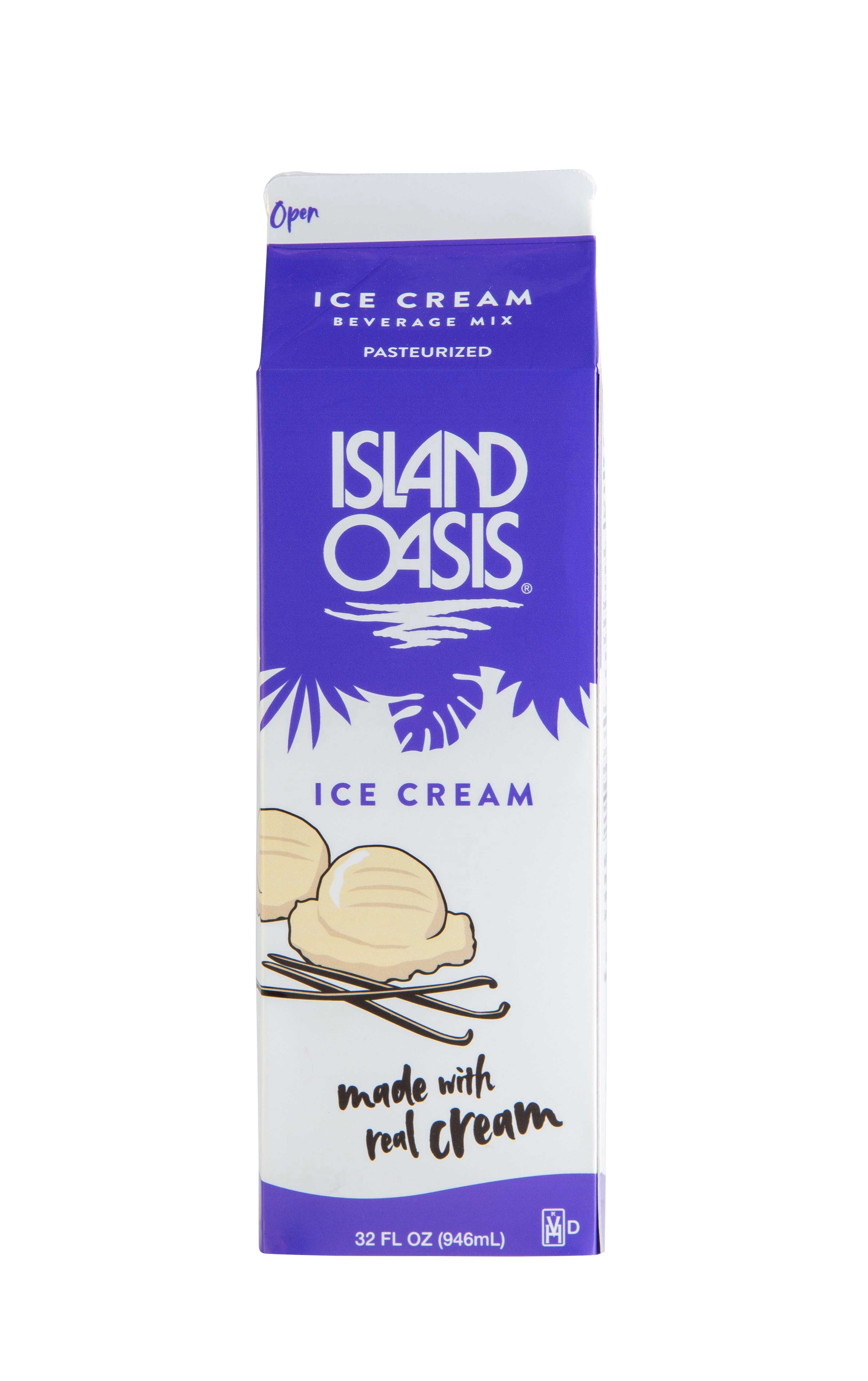 Island Oasis Ice Cream Beverage Mix, 32 Fluid Ounce -- 12 per case.