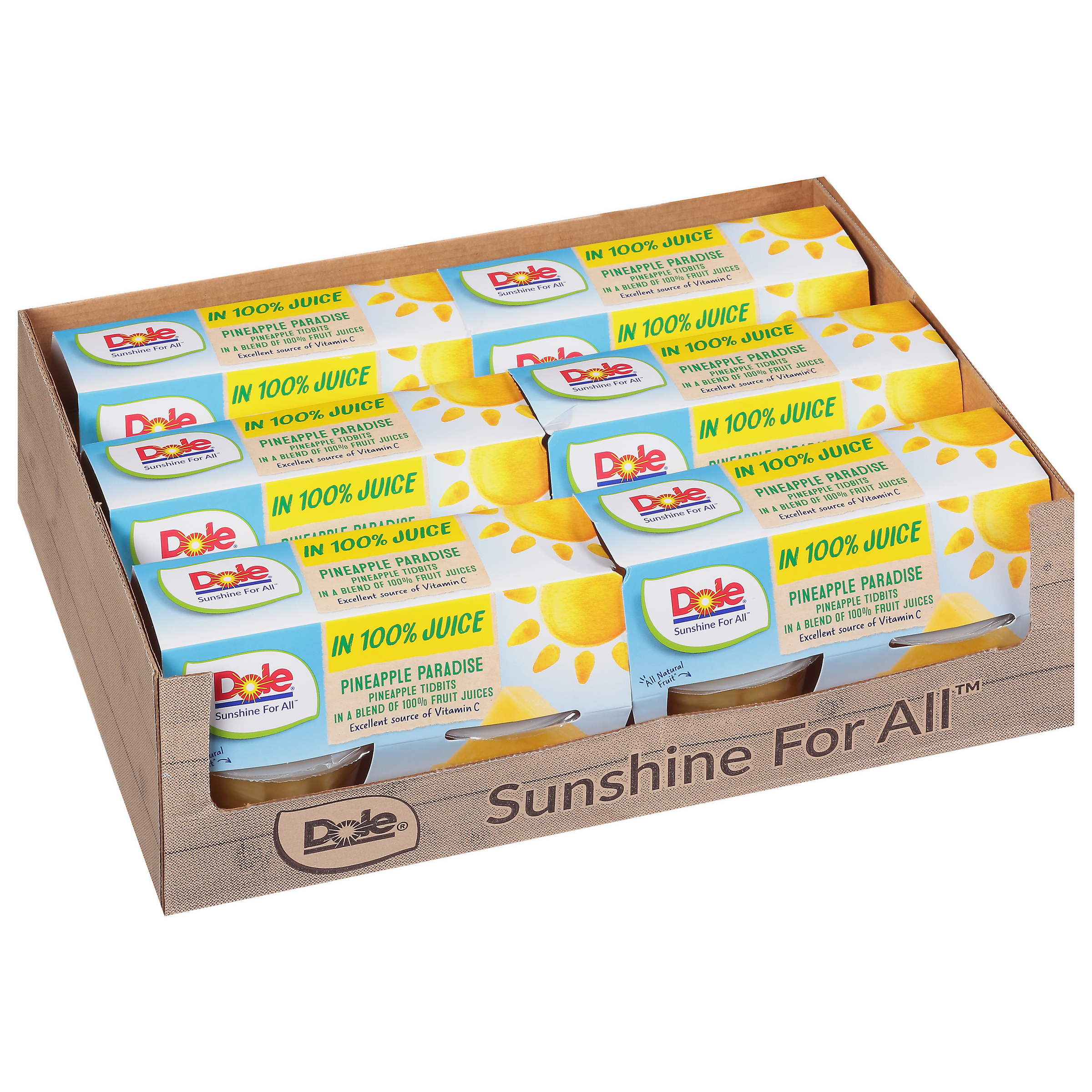 Dole Pineapple Tidbits in Juice, 4 Ounce -- 6 per case.