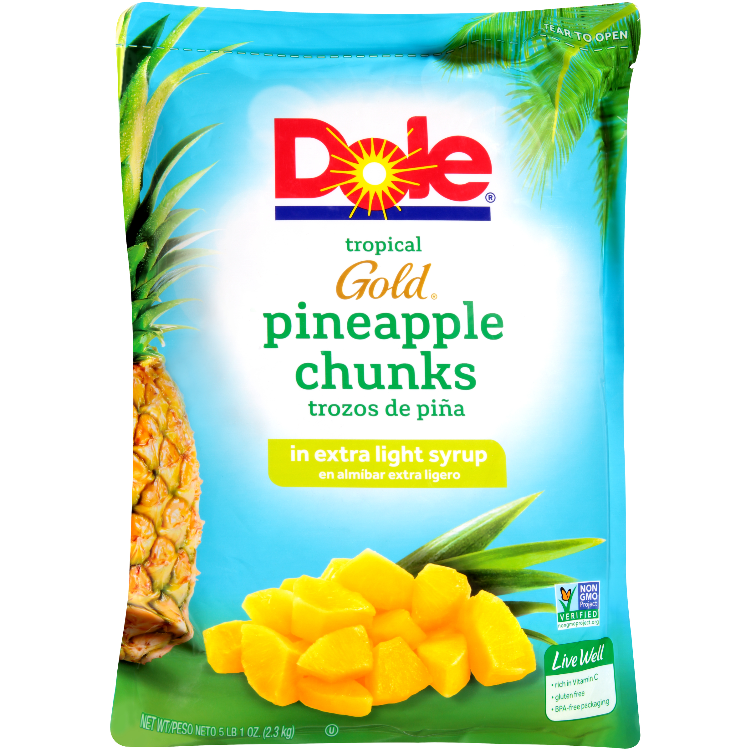 Dole Pineapple Chunks Fancy In Extra Light Syrup, 81.12