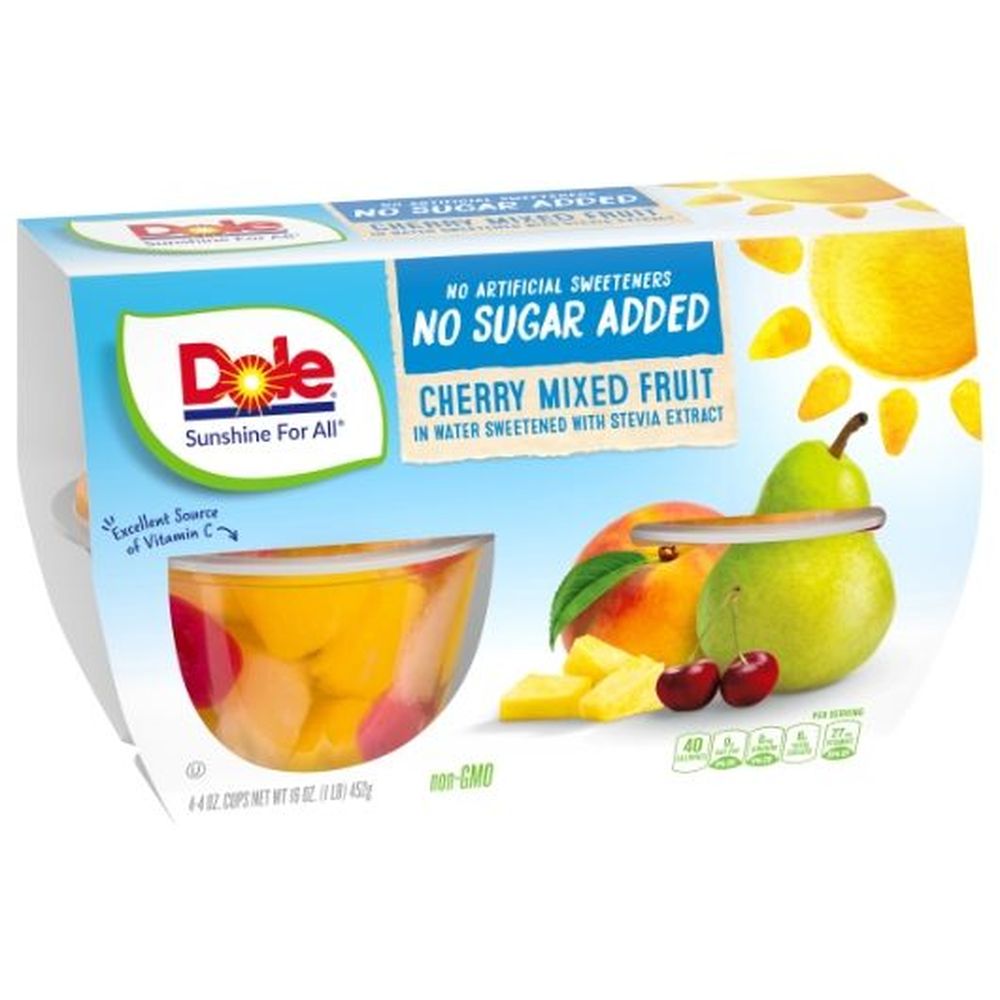 Frutas Mixtas Con Cereza Dole, 16 Onzas -- 6 Por Caja