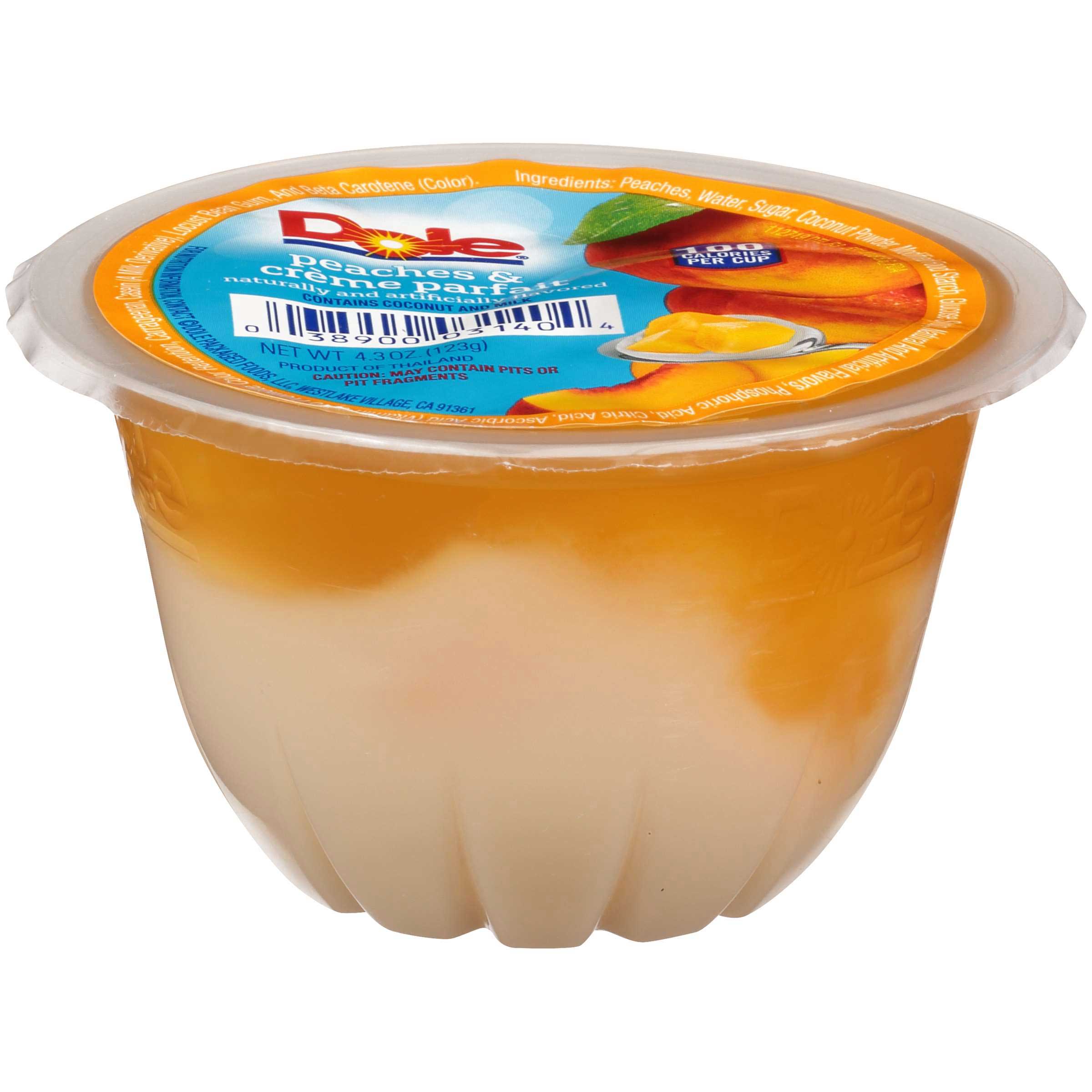 Dole Peach and Creme Yogurt Fruit Parfait, 4.3 Ounce -- 36 per case