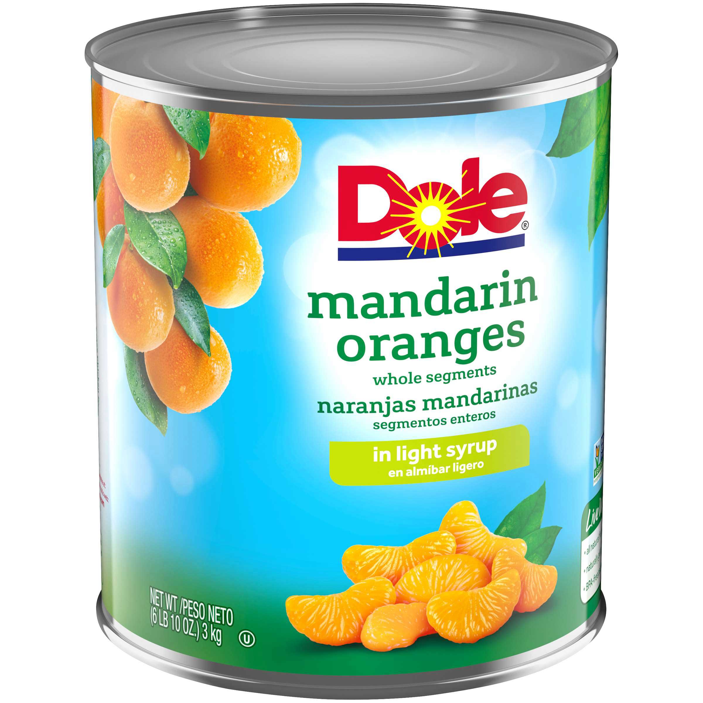 Dole Mandarin Orange In Light Syrup, 100 Ounce -- 6 Per Case