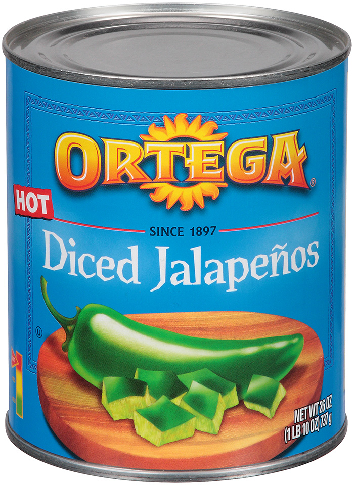 Ortega Diced Jalapeno Peppers, 26 Ounce -- 12 Per Case