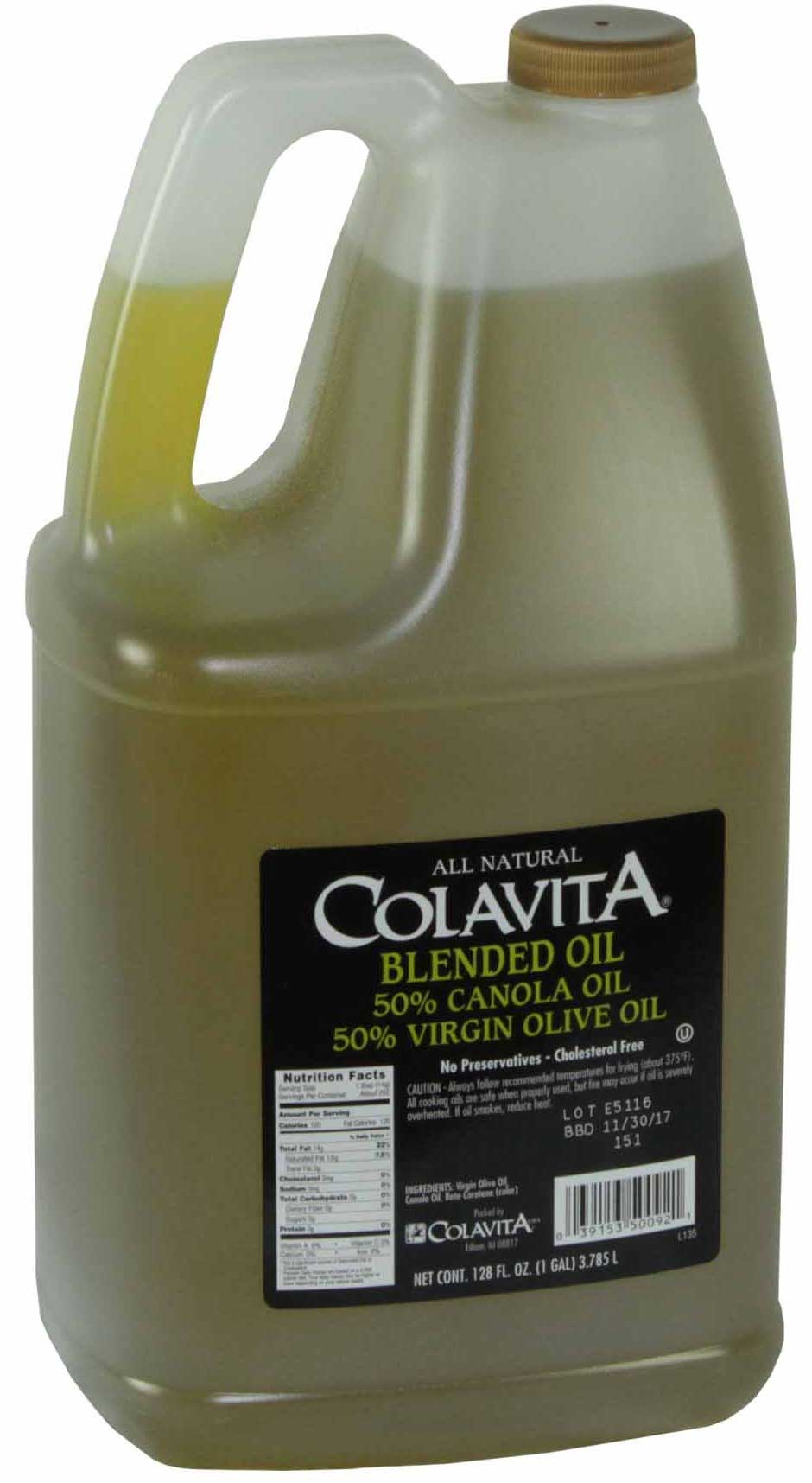 Colavita Oil Virgin Olive/canola 50/50, 1 Gallon -- 6 Per Case
