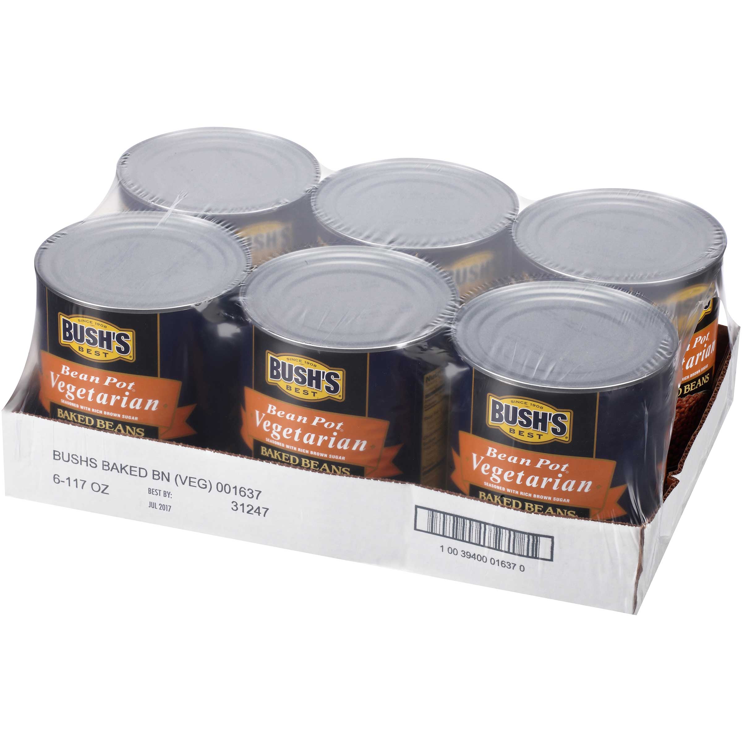 Bushs Vegetarian Baked Beans - no. 10 can, 6 cans per case