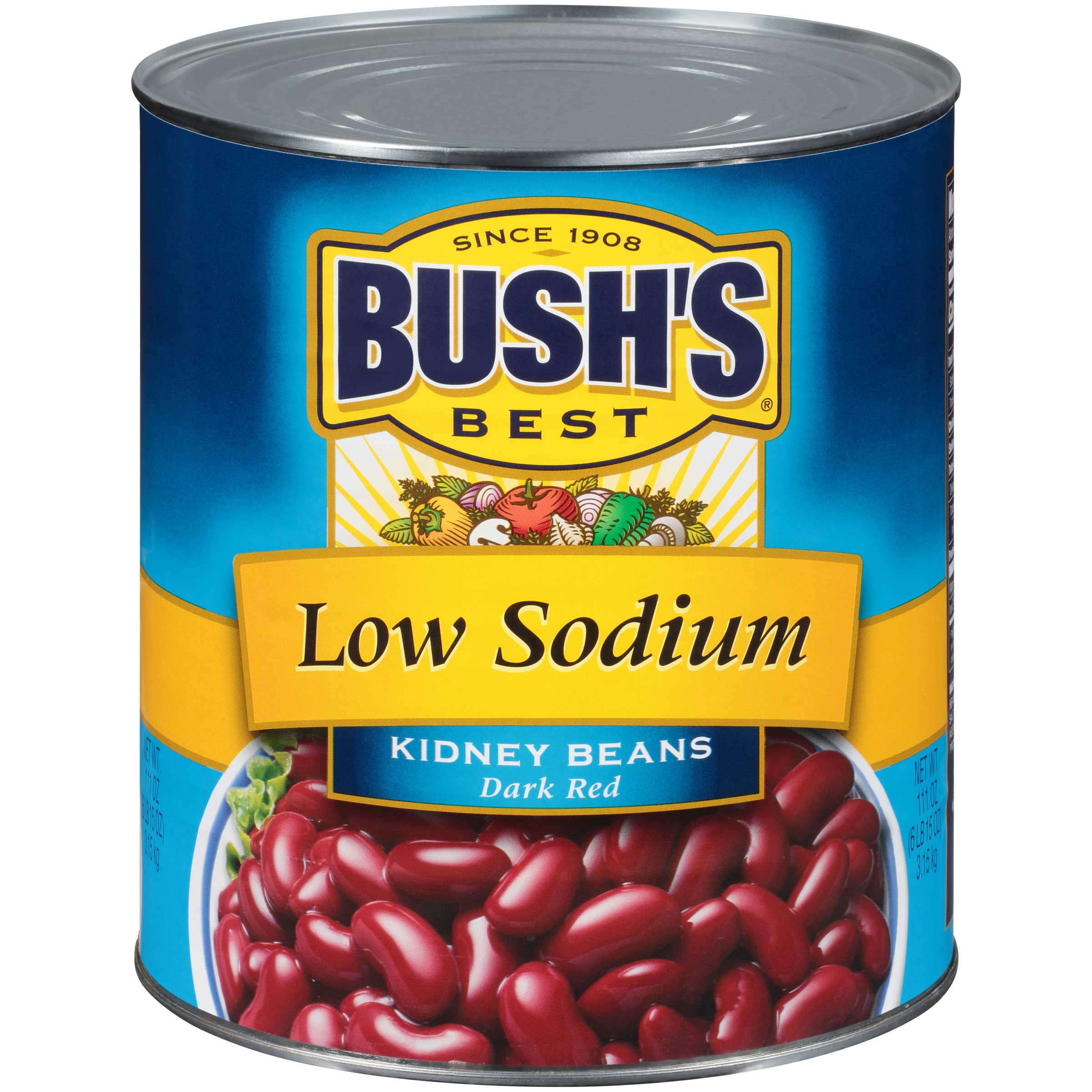 Bushs Best Low Sodium Dark Red Kidney Beans Case | FoodServiceDirect