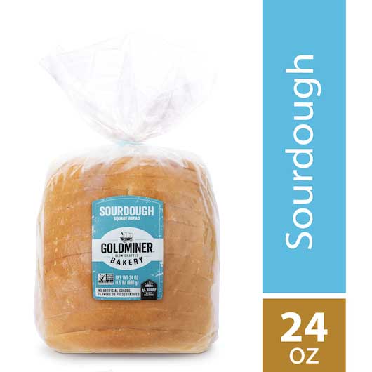 Bimbo Bakehouse Goldminer Square Sliced Sourdough Bread, 24 Ounce