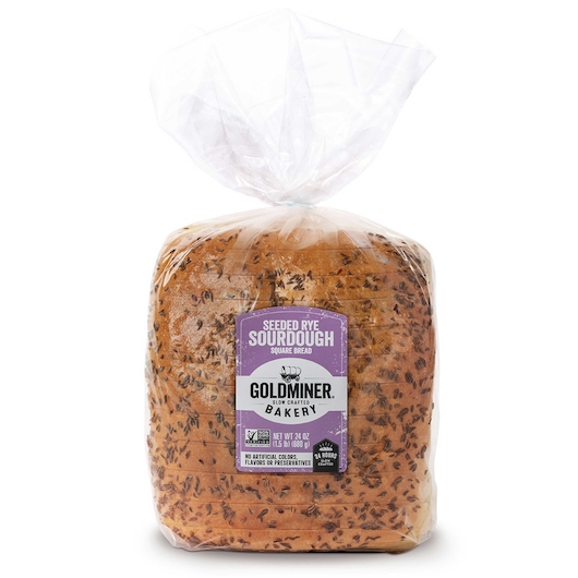 Goldminer Slow Craft Seeded Rye Bread, 24 Ounce -- 10 Per Case