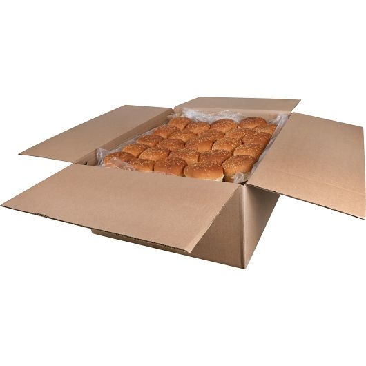 Bimbo Bakehouse 4 Inch Double Decker Seeded Bun, 100 Count
