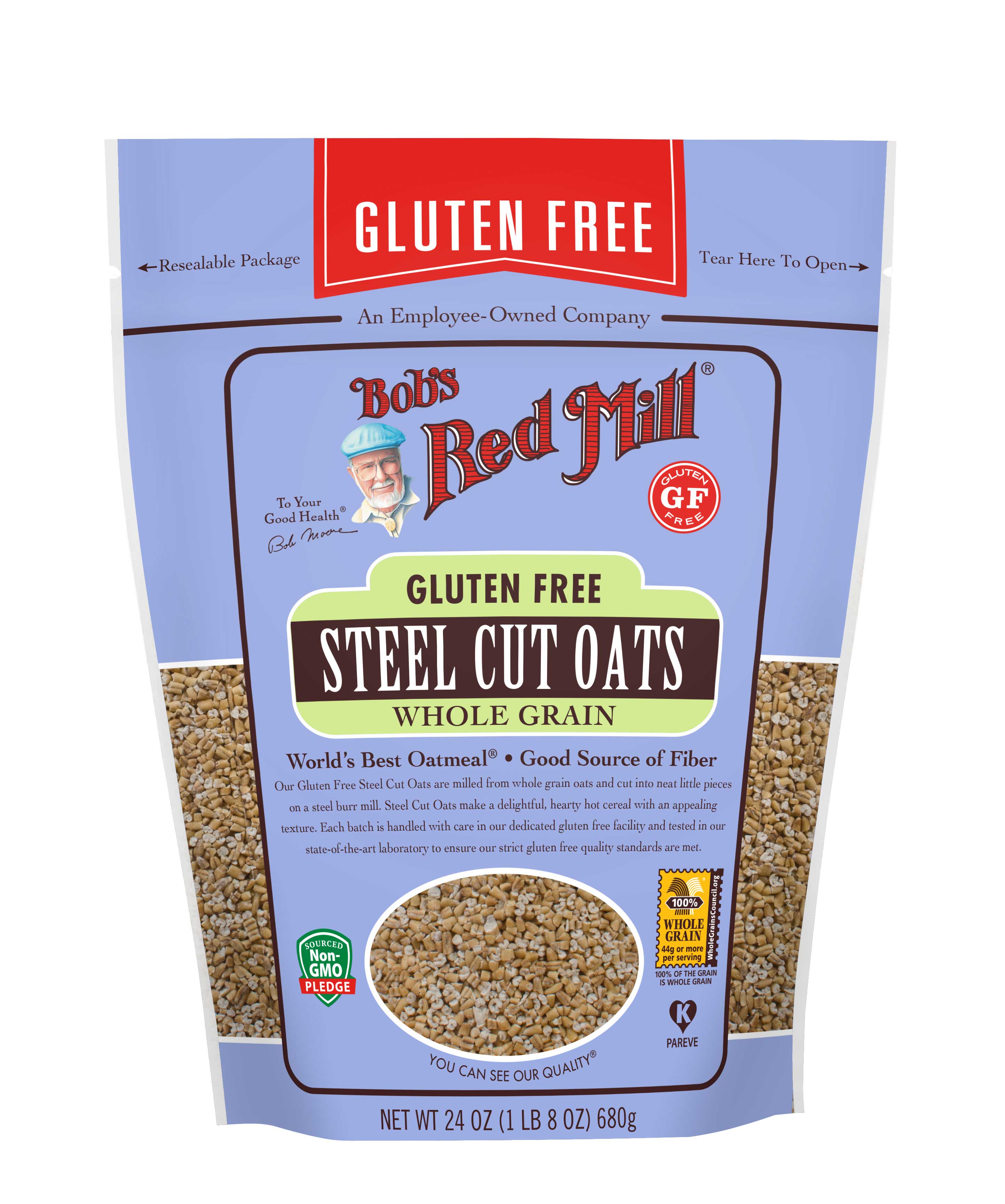 Bobs Red Mill Gluten Free Steel Cut Oats, 24 Ounce -- 4 per case.