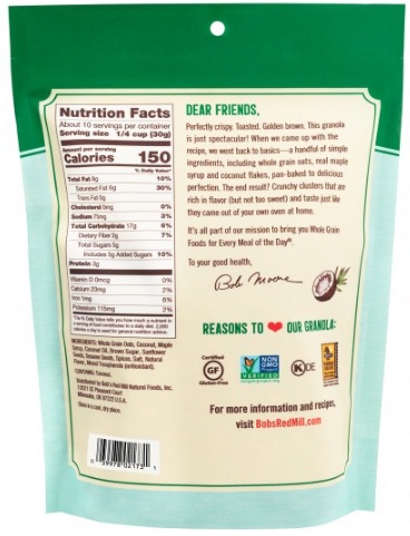 Bob's Red Mill Coconut Spice Granola, 11 Ounce -- 6 Per Case