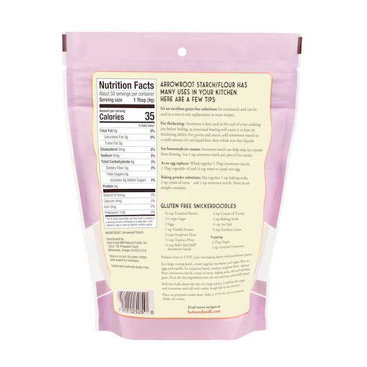 Bob's Red Mill Arrowroot Starch/flour, 16 Ounce -- 4 Per Case