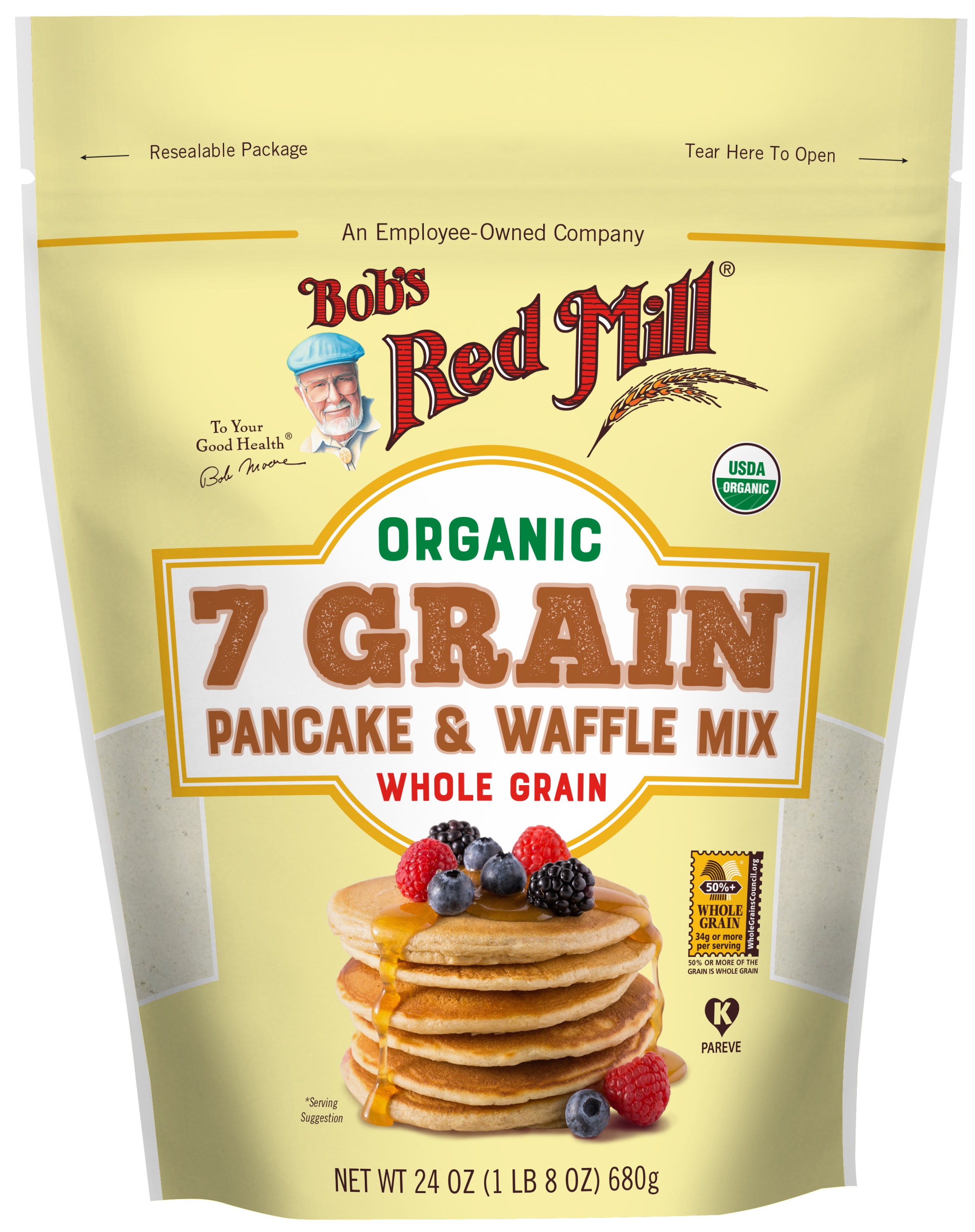 Bobs Red Mill Organic Pancake and Waffle Mix Case