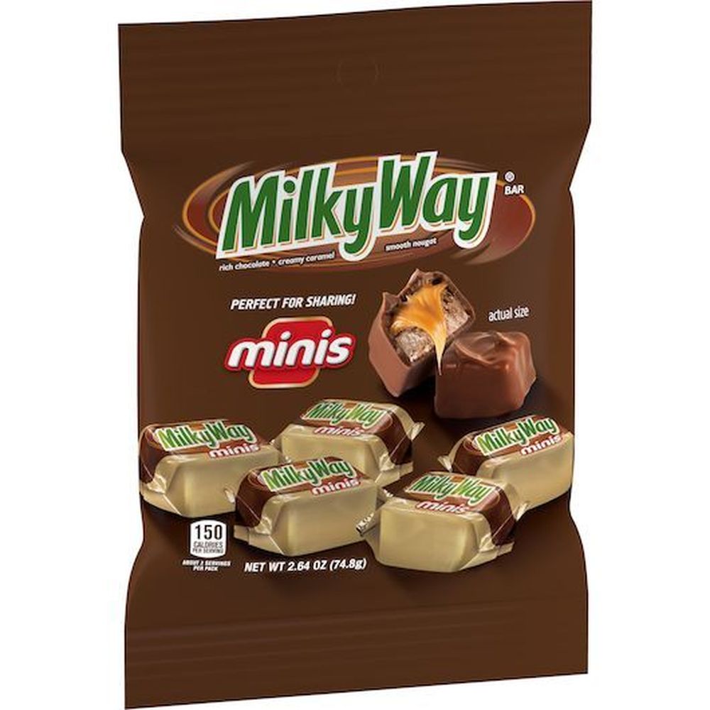 Milky Way Miniature Creamy Caramel Milk Chocolate, 2.64 Ounce -- 12 Per Case