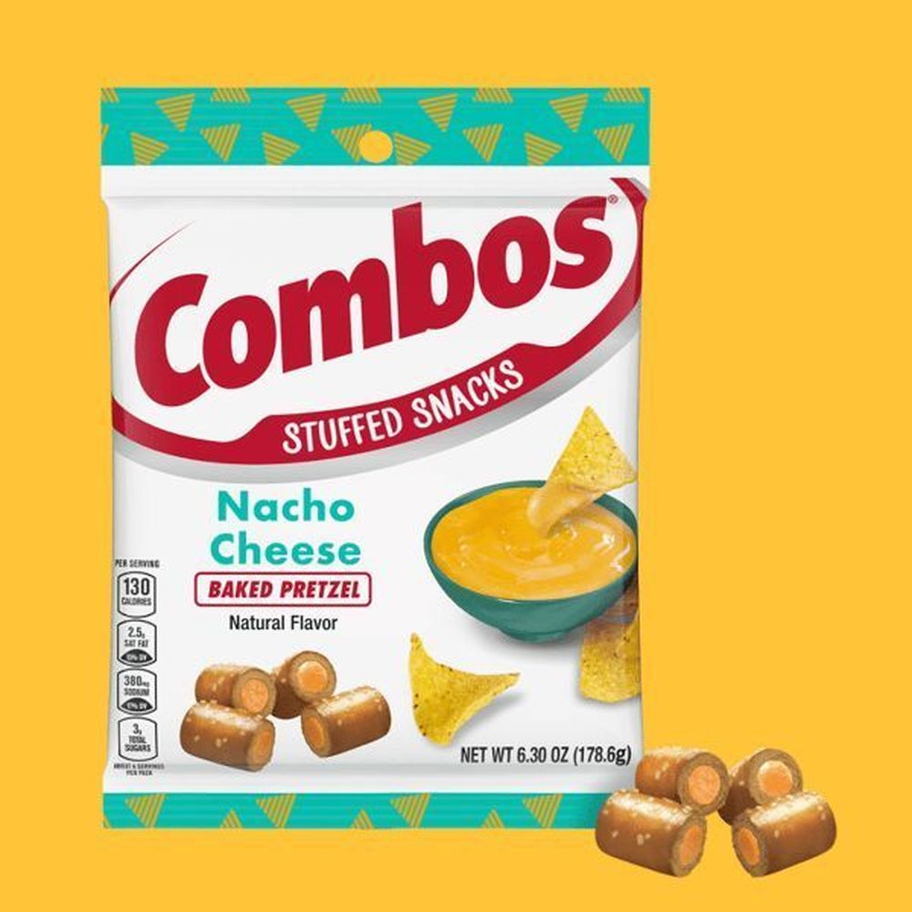 Combos Nacho Cheese Pretzel Baked Snacks, 6.3 Ounce -- 12 Per Case