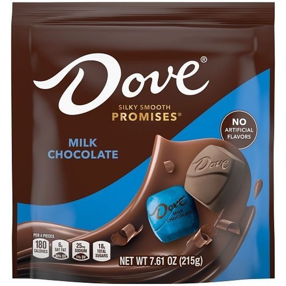 Dove Promises Milk Chocolate, Stand Up Pouch, 7.61 Ounce -- 8 Per Case