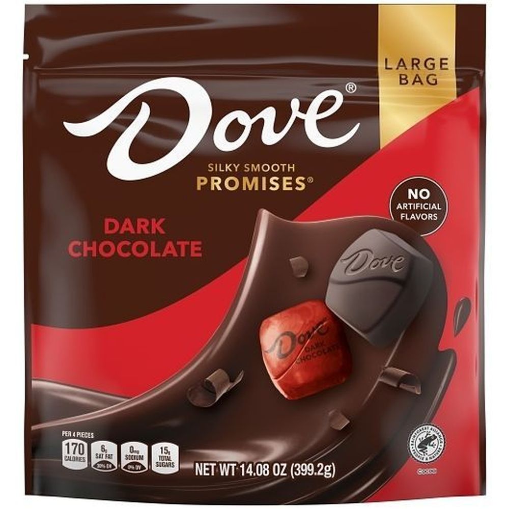Dove Promises Dark Chocolate, Stand Up Pouch, 14.08 Ounce -- 8 Per Case