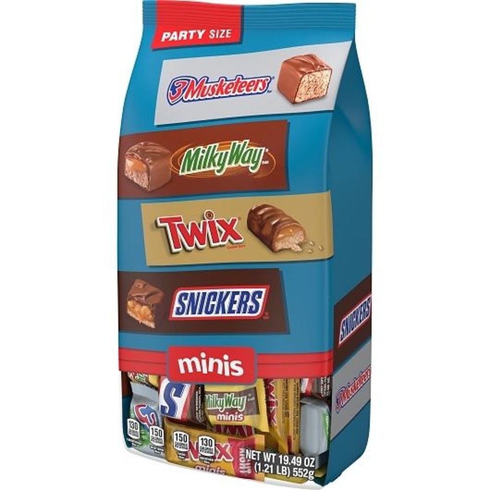 Mixed Variety Miniature Chocolate Candy, 19.49 Ounce Stand Up Pouch -- 6 Per Case