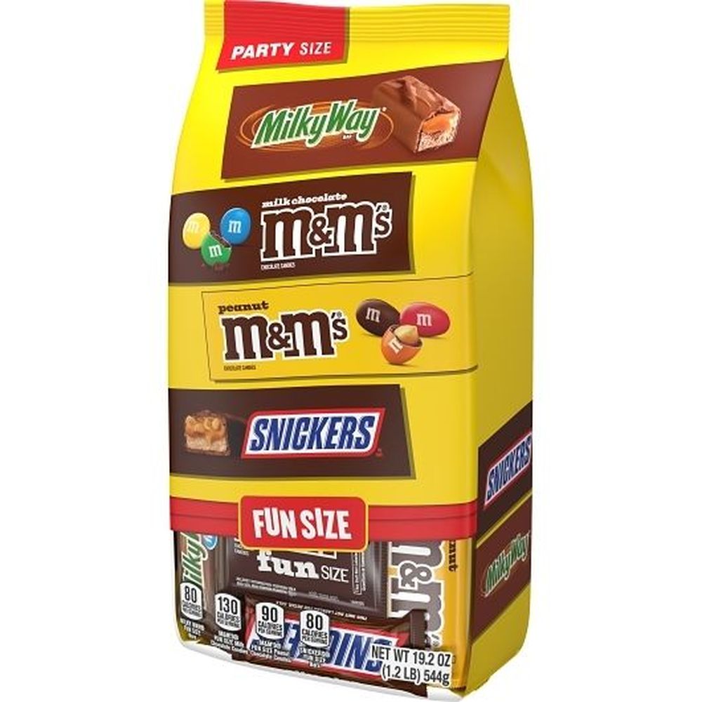 Mixed Variety Funsize Chocolate Candy, 19.2 Ounce Stand Up Pouch -- 6 Per Case