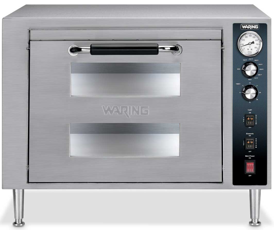 Waring Commercial Double Deck Pizza Oven, 240 Volt.