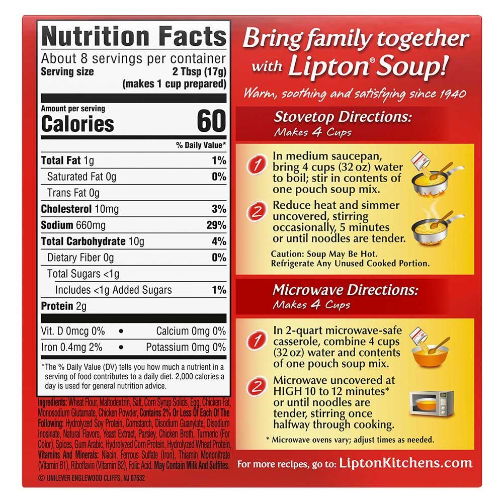 Lipton Soup Secrets Ring-o-noodle Instant Soup Mix, 4.9 Ounce -- 12 Per Case