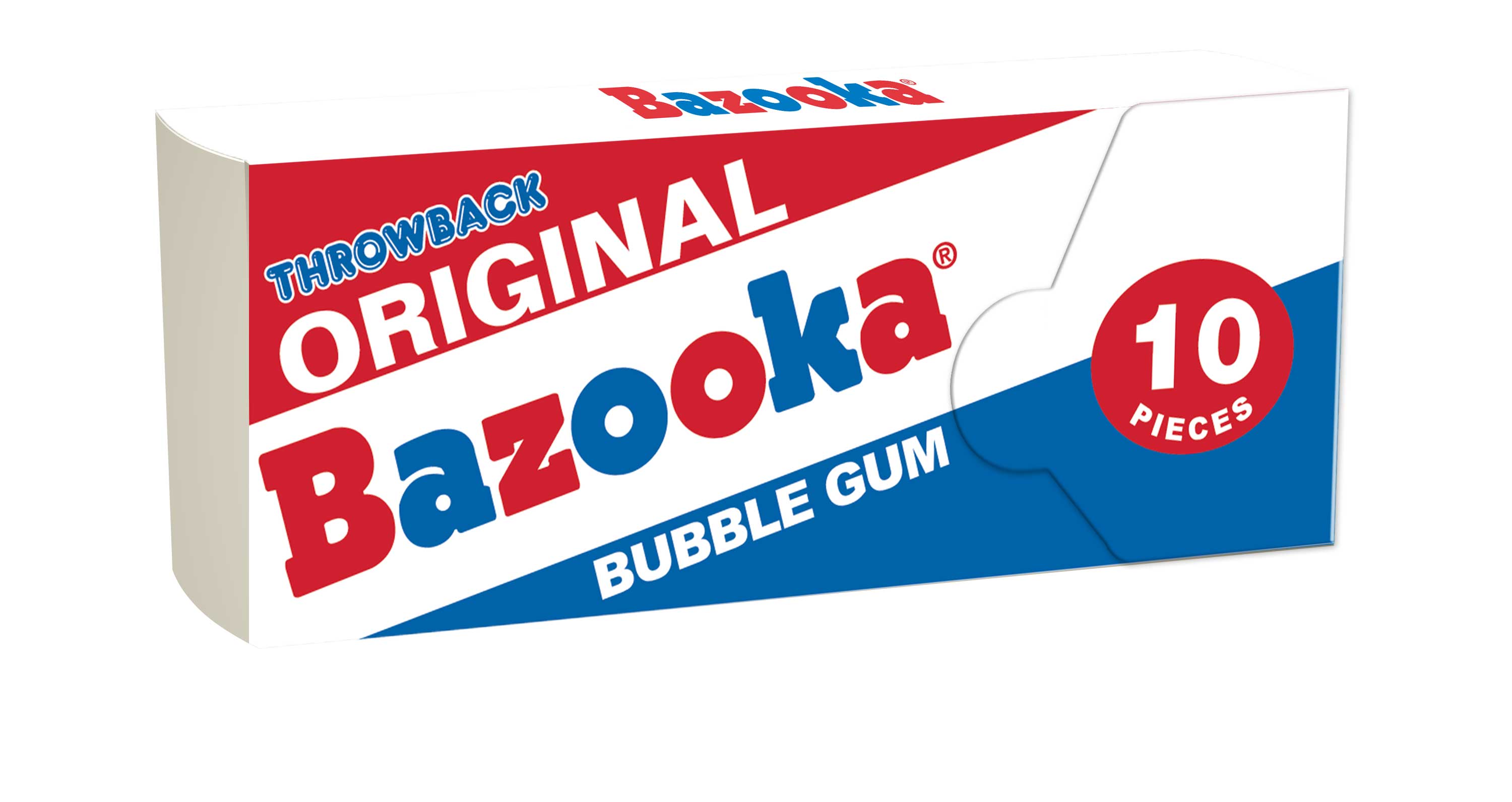 Bazooka Original Bubble Gum Wallet Pack, 2.112 Ounce -- 144 Per Case