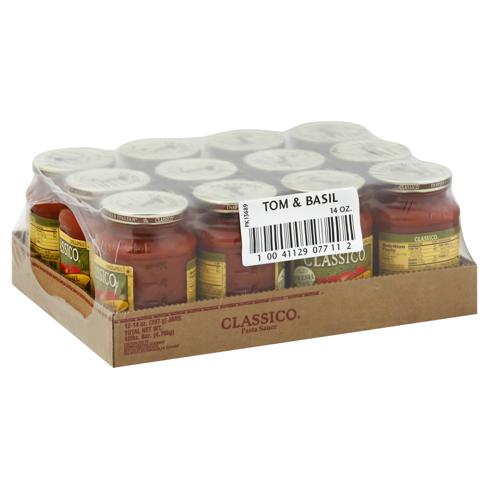 Classico Tomato & Basil Sauce, 14 Ounce -- 12 Per Case