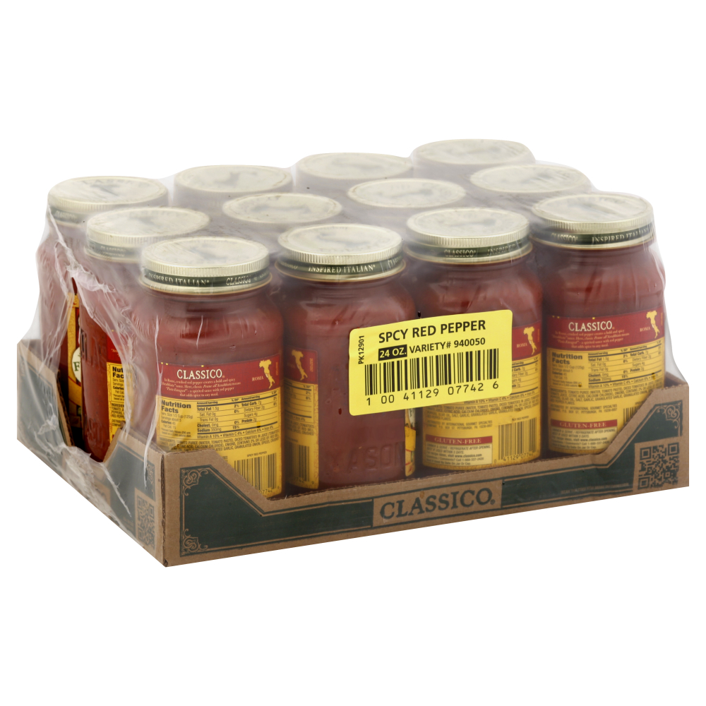 Classico Spicy Red Pepper Pasta Sauce, 24 Ounce -- 12 Per Case
