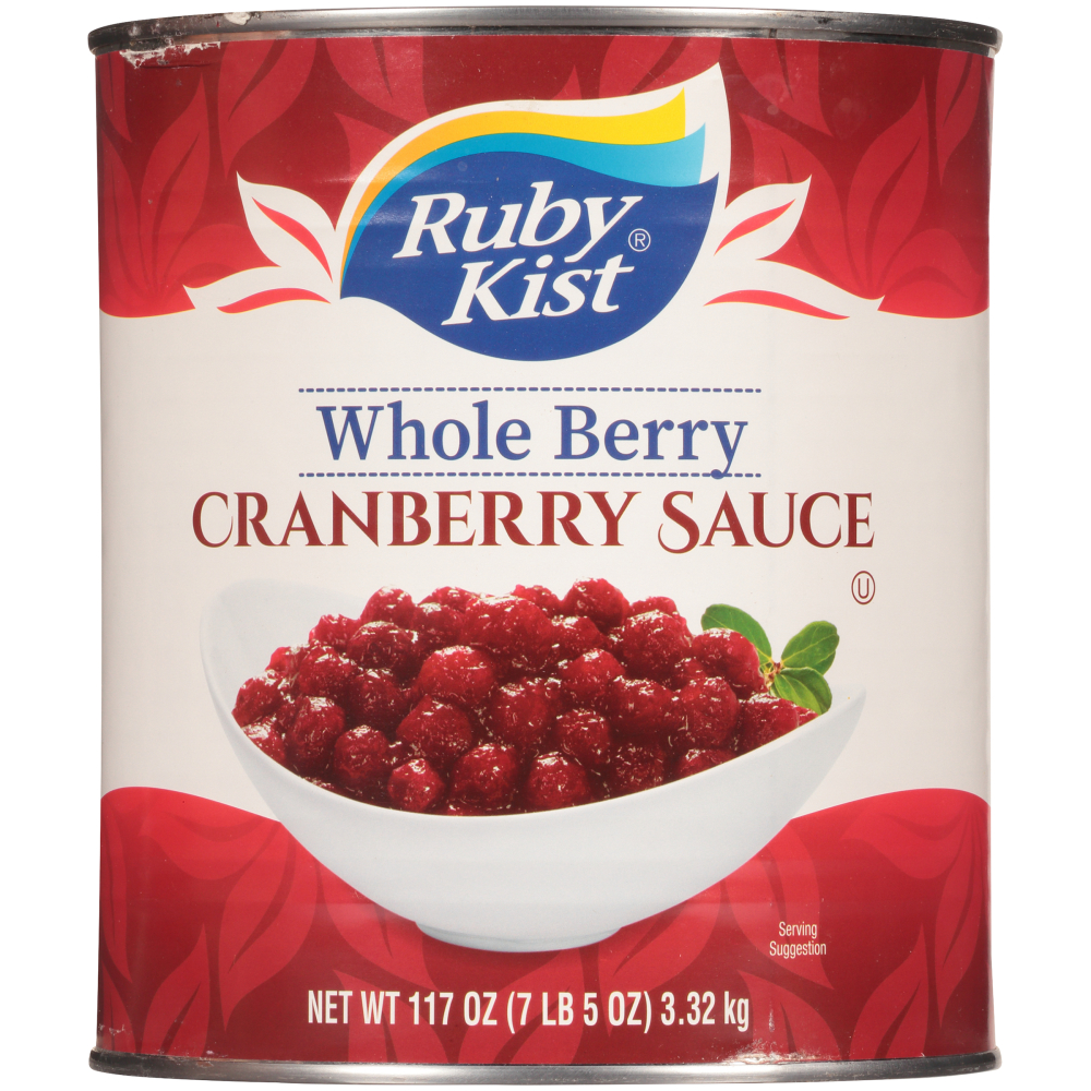 Ruby Kist Cranberry Sauce Whole, 117 Ounce -- 6 Case