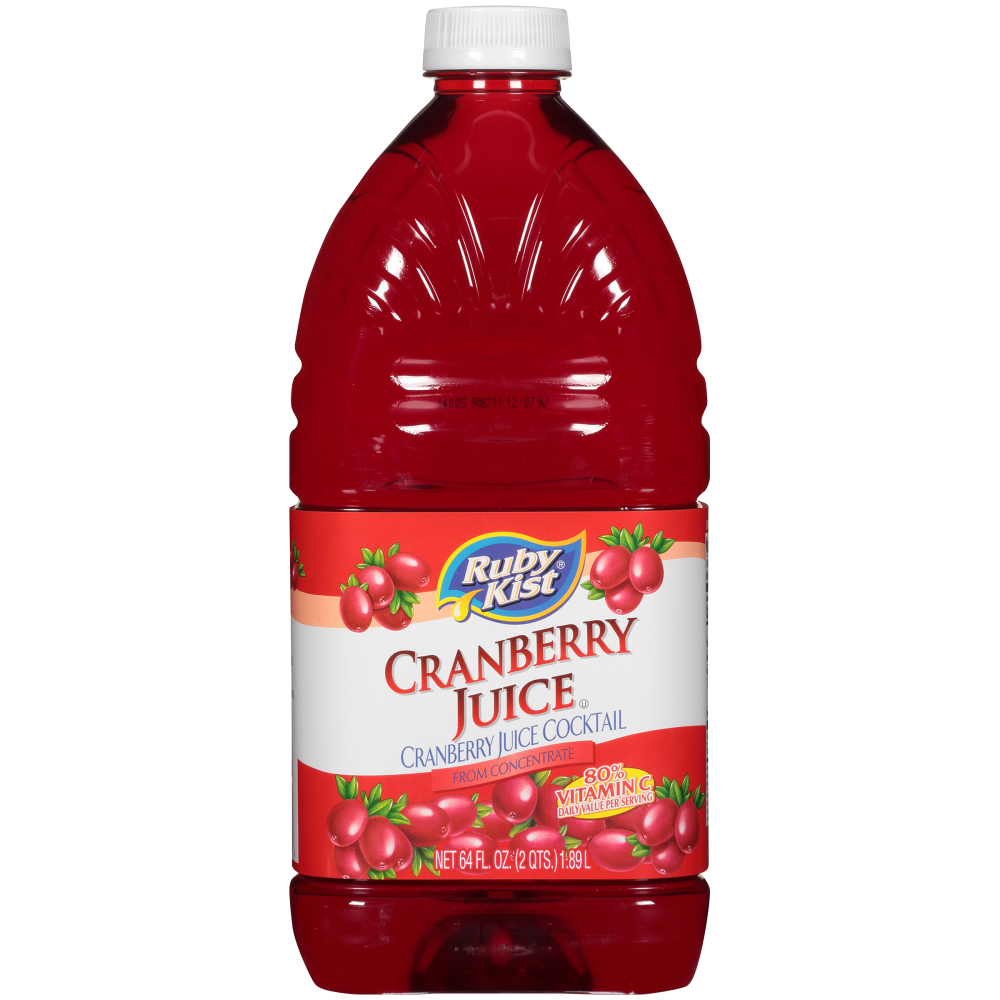 Ruby Kist Cranberry Cocktail Juice 27 Percent Plastic Bottle, 64 Ounce -- 8 per case