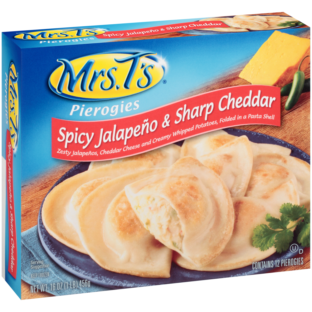 Mrs. T's Potato, Jalapeno And Sharp Chedder Pierogi, 16 Ounce -- 12 Per Case