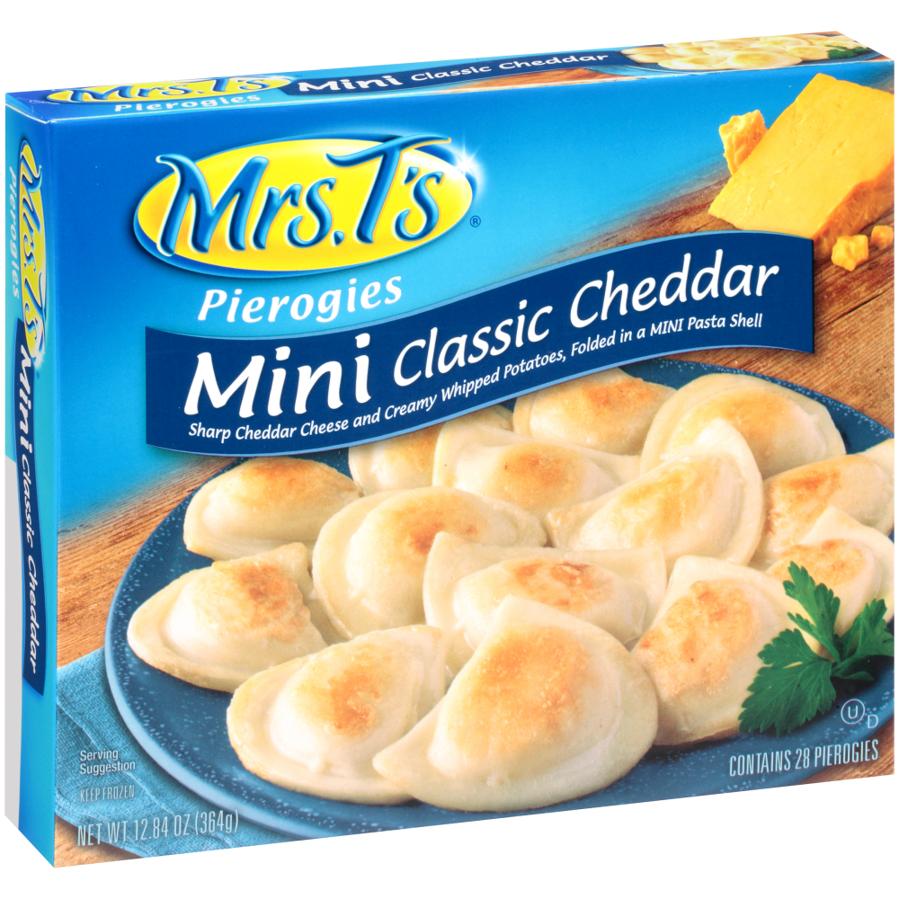 Mrs. T's Classic Potato And Cheddar Mini Pierogies, 12.84 Ounce -- 12 Per Case