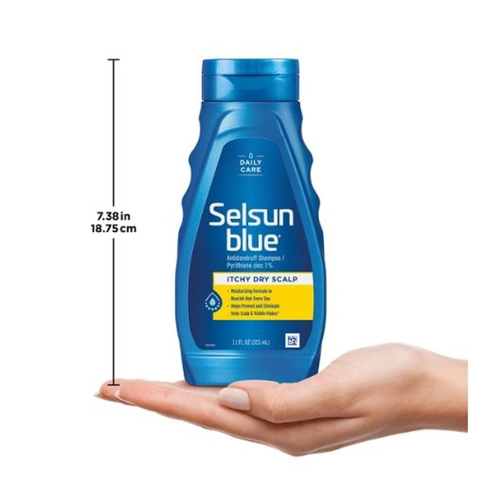 Selsun Blue Itchy Dry Scalp Dandruff Shampoo, 11 Fluid Ounce -- 24 Per Case