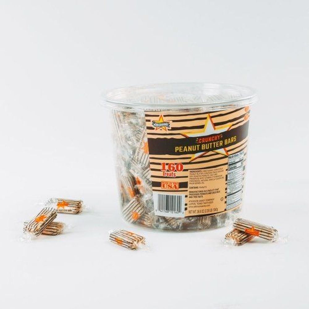 Peanut Butter Bars, Candy Tub, 160 Count -- 12 Per Case