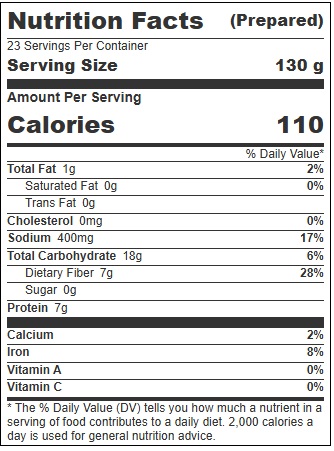 Garcias Seasoned Black Beans, 3.15 Kilogram -- 6 Per Case